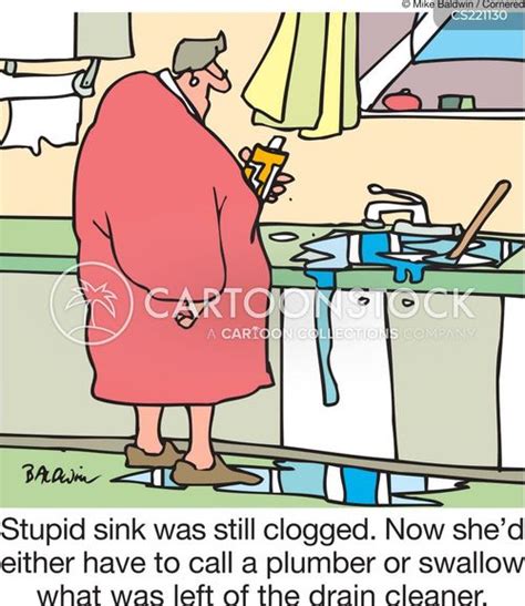 Drain Cleaner Cartoons And Comics Funny Pictures From Cartoonstock