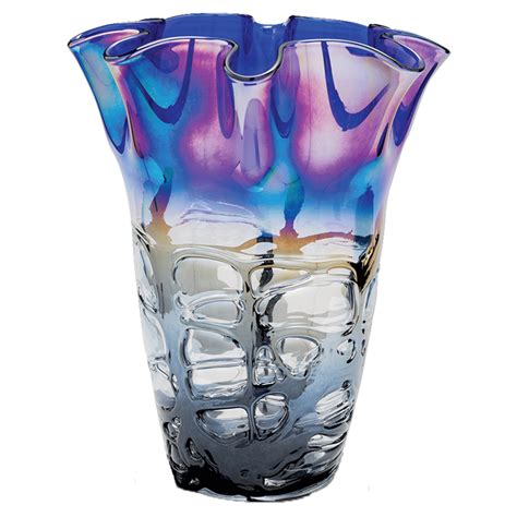 14" Art Glass Vase - Dale Rogers Training Center gambar png