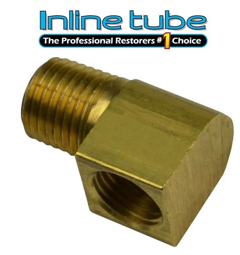 14 Npt To 12 20 Inverted Flare Fuel Line Brass Adapter 90 Degree 516