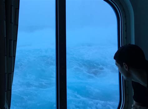 Passengers Scary Video As Cruise Ship Battered By 10 Metre Waves In A