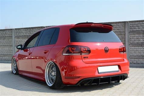 Spoiler Extension Vw Golf Mk6 Gti R Gloss Black Our