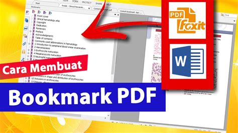 Cara Mudah Membuat Bookmark File Ms Word Ke Pdf Pakai Foxit Reader Gratis Gampang Yunan Youtube