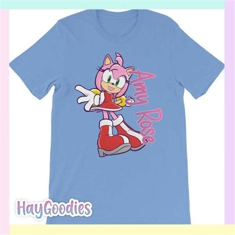 Amy Rose Custom Made Classic Kids T Shirt Characters Cartoon Etsy