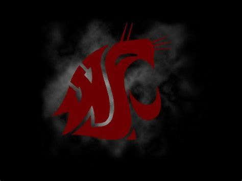 Download Washington State University Logo Dark Wallpaper