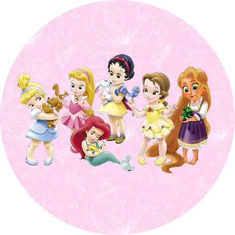 Princesas Disney Baby Todas Juntas Kit Completo Com Molduras Para