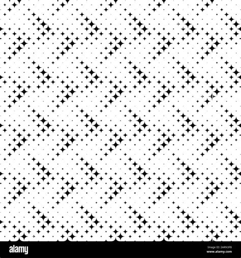 Geometrical Star Pattern Background Abstract Monochrome Vector