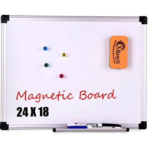 Xboard Magnetic Whiteboard Dry Erase Board 24 X 18 Inch Double Sided