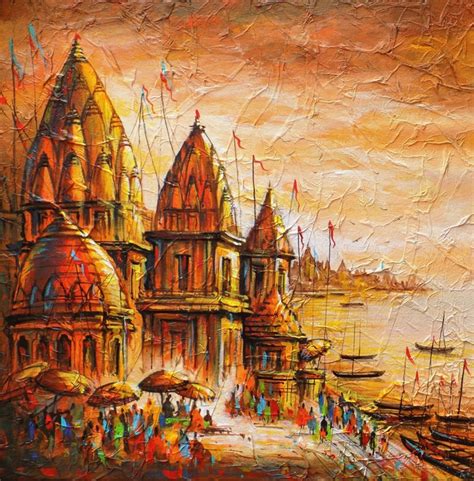 Buy Painting Spiritual Banaras Ii Artwork No 9831 By Indian Artist