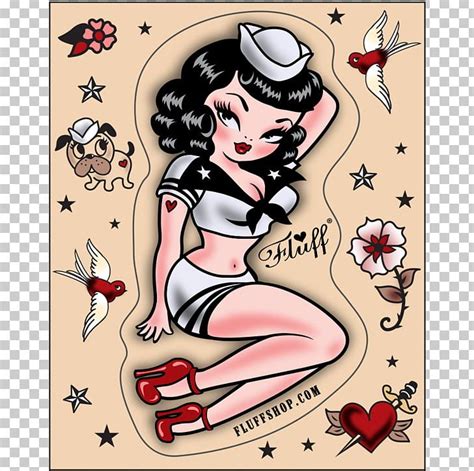 I've always adored cartoon pinups so who better than the original. Library of pin up graphic library stock png files Clipart ...