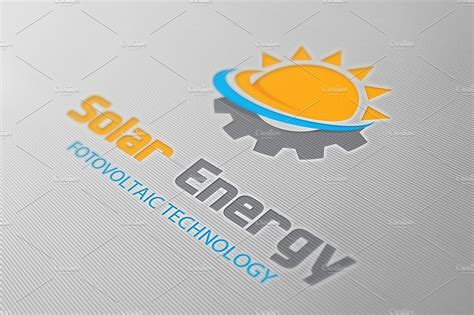 Solar Energy Logo Logo Templates Creative Market