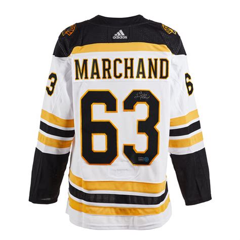 Brad Marchand Boston Bruins Autographed Signed White Adidas Authentic
