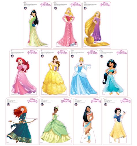 Mini Disney Princesses Standees 2016 11 Pack All Princesses