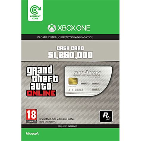 Money and rp are the ultimate resource in gta 5 online. Buy GTA ONLINE GREAT WHITE SHARK CASH CARD - $1,250,000 (XBOX ONE) on Xbox One | GAME