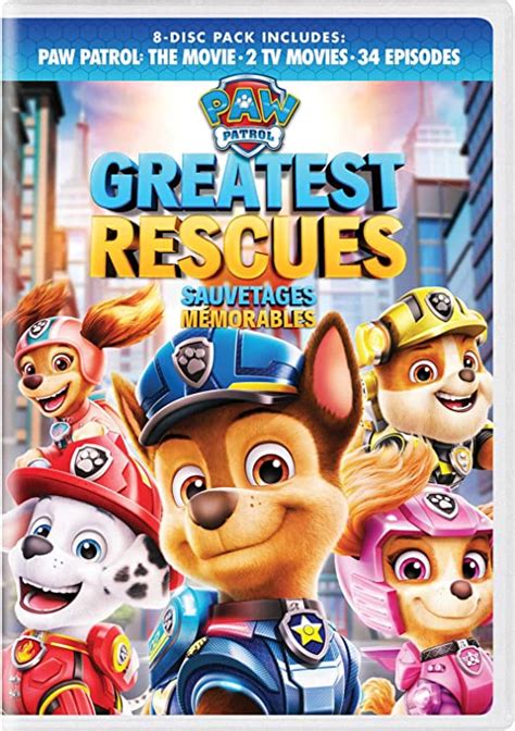 Paw Patrol Greatest Rescues Pack Dvd Amazonca Various Various