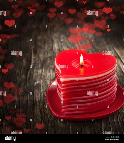Heart Shaped Candles Hi Res Stock Photography And Images Alamy