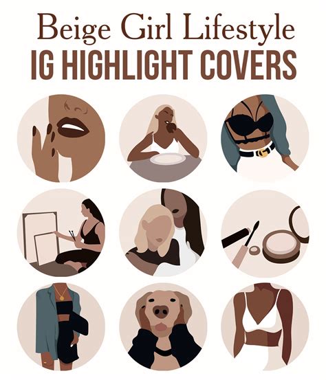 Beige Girl Lifestyle Instagram Highlight Covers Ig Highlight Covers Free