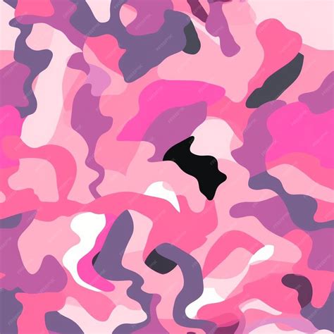 Premium Ai Image A Pink And Purple Camouflage Pattern Is Shown In