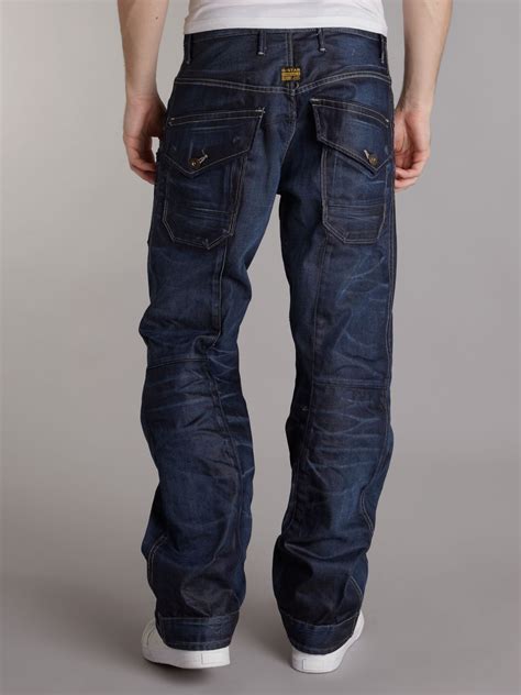 G Star Raw Loose Fit Washed Jeans In Blue For Men Lyst