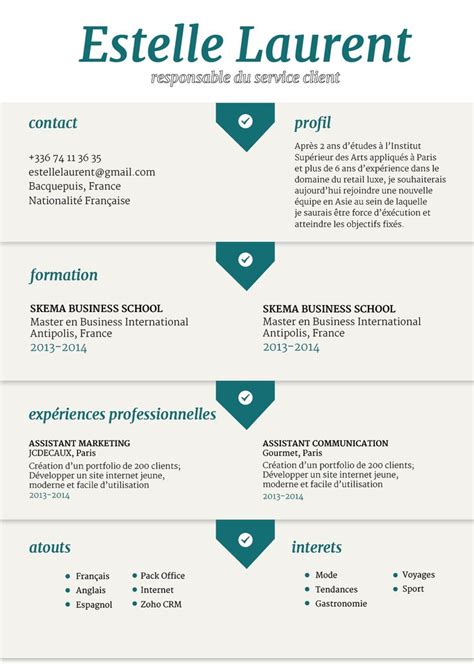 37 best CV Modernes images on Pinterest | Curriculum ...