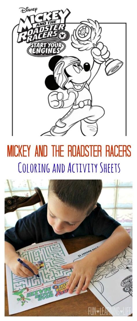 Push pack to pdf button and download pdf coloring book for free. Mickey and the Roadster Racers Coloring Sheets and Start ...