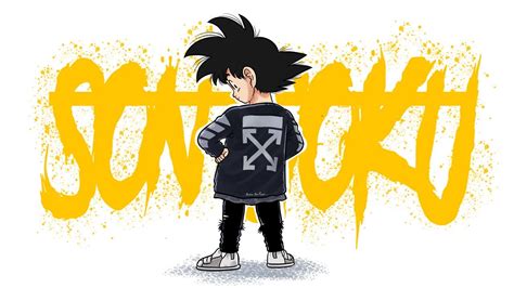 Freestyle Kid Goku Hypebeast Drawing Youtube