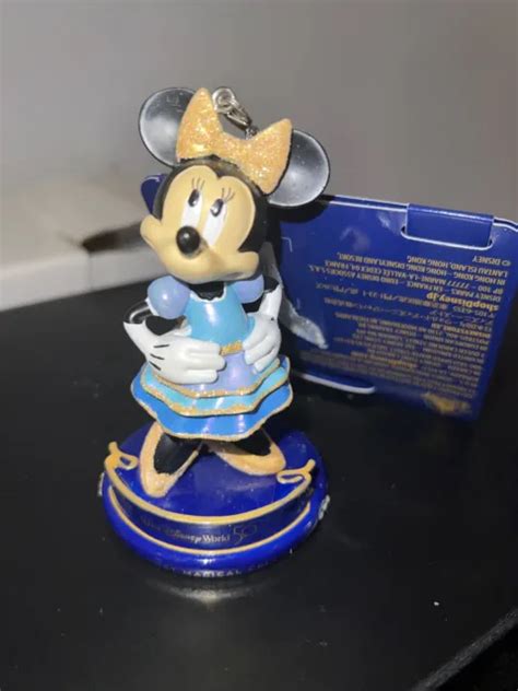 Walt Disney World 50th Anniversary Minnie Mouse Figure Ornament In Hand