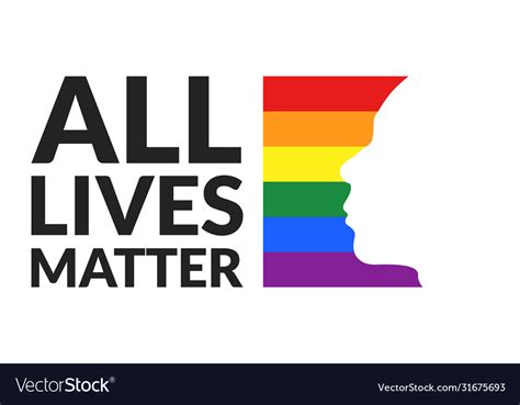 All Lives Matter Concept Template For Background Vector Image