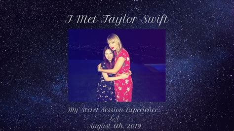 I Met Taylor Swift Secret Session Experience Youtube
