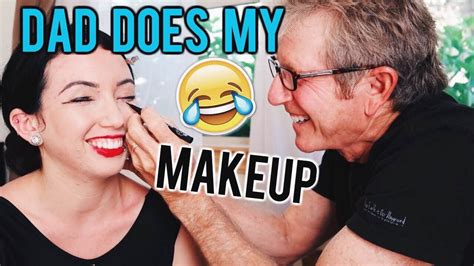 Dad Does My Full Face Of Makeup Youtube