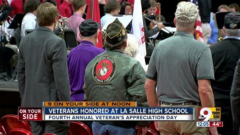 Veterans Honored At La Salle High School Youtube