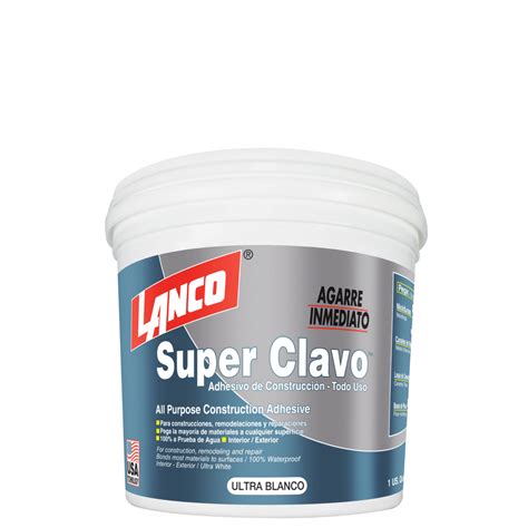 Lanco Adhesivo De Montaje Super Nail Blanco Lanco Chile