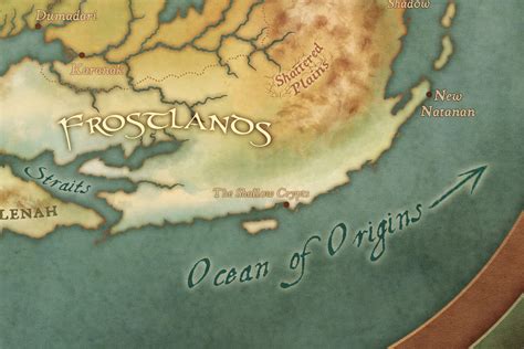 Koriel Kruer Roshar Map From The Stormlight Archive