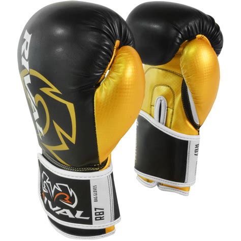 Rival Boxing Rb7 Fitness Hook And Loop Bag Gloves 16 Oz Black