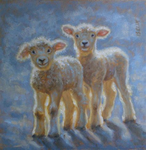 We Greet You 5x7 Oil Sheep Paintings Animal Paintings Painting