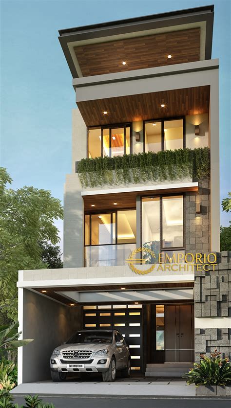 Desain Rumah Tropis Modern Di Lahan Lebar 6m X Panjan