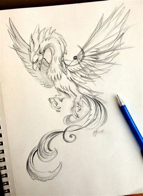 Tattoo Dragon And Phoenix Phoenix Drawing Phoenix Bird Tattoos