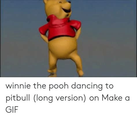 Winnie The Pooh Dancing To Pitbull Long Version On Make A  Dancing