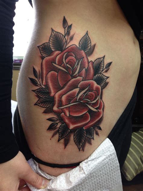 Red Roses On My Hip Rose Tattoo Thigh Thigh Tattoo Rose Tattoo Forearm