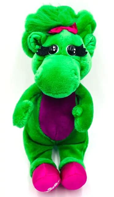 Baby Bop Barney Friend Green Plush 13 Triceratops 1992 Vintage The