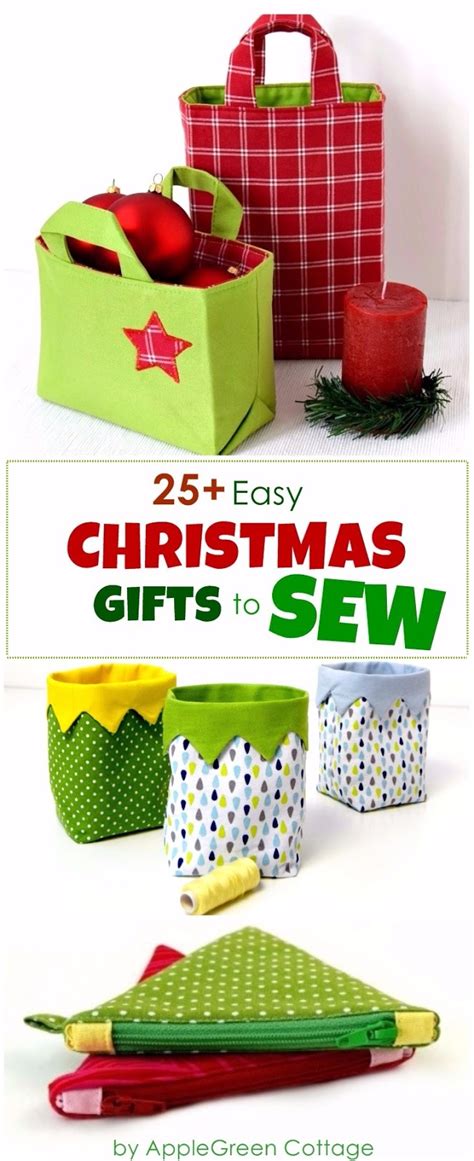 25 Diy Christmas Ts To Sew With Patterns Applegreen Cottage