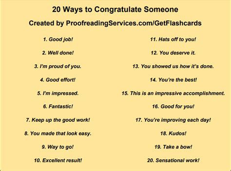20 Ways To Congratulate Someone In English