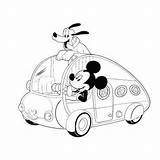 Coloring Road Trip Mickey Mouse Disney Pluto Camping Toyota Printable Supra Sheets Adult Getcolorings Lego Activities Colouring Getdrawings Drawing sketch template