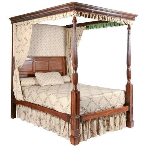 Pair rope turned tall post canopy beds 19th century. Antique Four Poster Bed, circa 1800 at 1stdibs