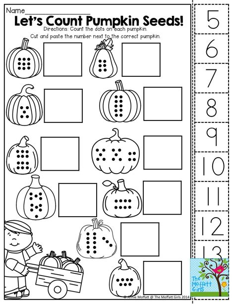 Number Cut And Paste Worksheets For Preschool Free Preschool Count