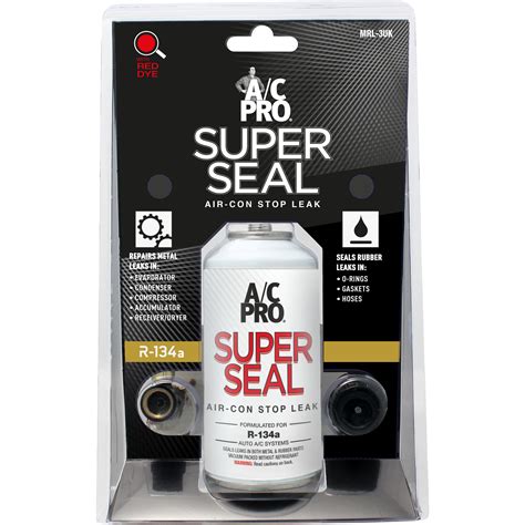 Ac Pro Car Air Conditioner R134a Refrigerant Stop Leak Kit For Rubber