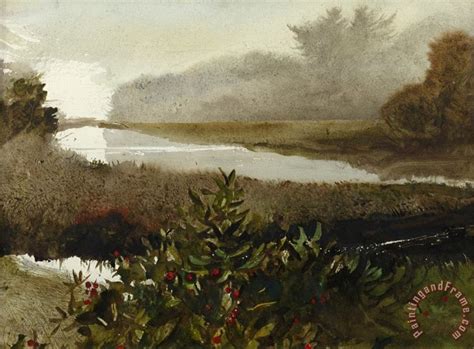 Andrew Wyeth Backwater 1982 Painting Backwater 1982 Print For Sale
