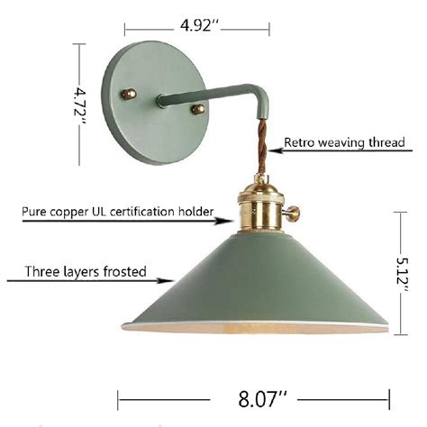 Wall sconces and overhead light fixtures mostly differ in external design. NuNulamp 2-Pack LED Battery Operated Macaron Green Wall ...