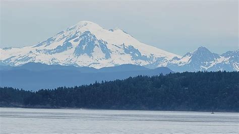 Mt Baker As Seen From Orcas Island Anacortes Ferry Today Orcas