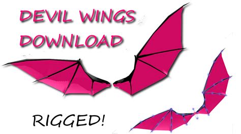 Mmd Download Big Devilbat Wings Rigged By Aliena28898 On Deviantart