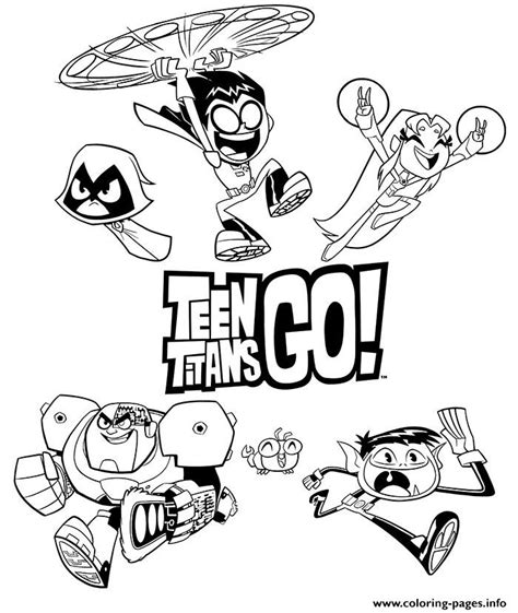 Teen Titans Coloring Pages Learny Kids